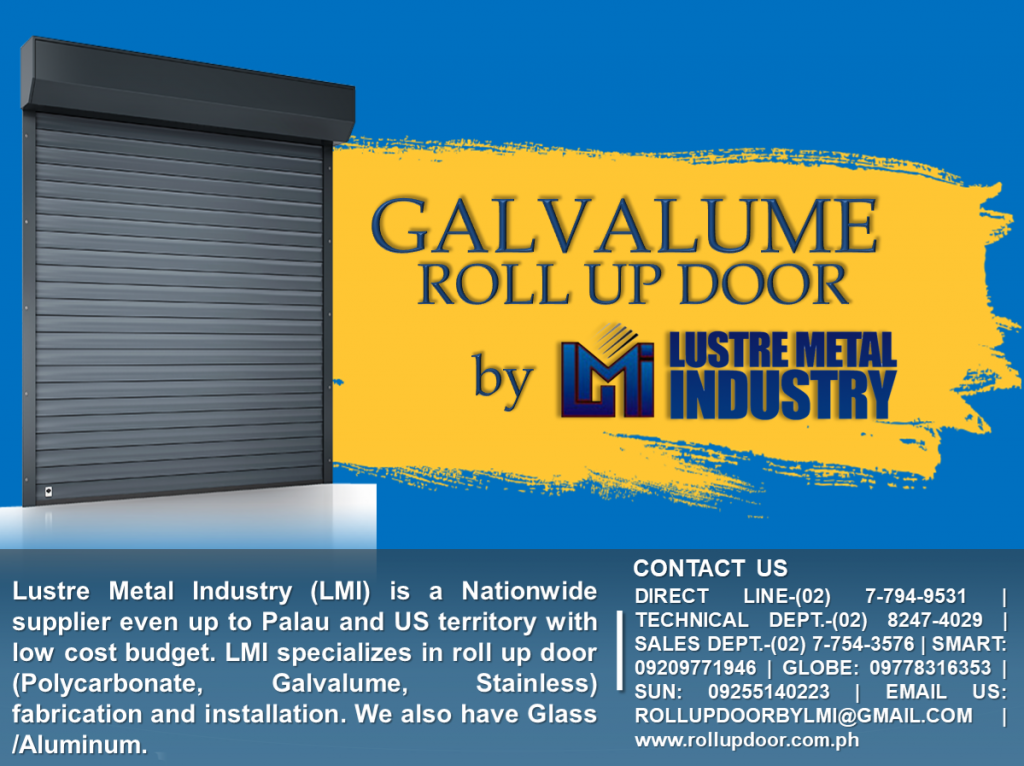 Galvalume Roll Up Door by LMI Roll Up Door Philippines Lustre Metal